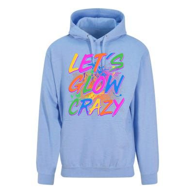 Let's Glow Crazy Unisex Surf Hoodie