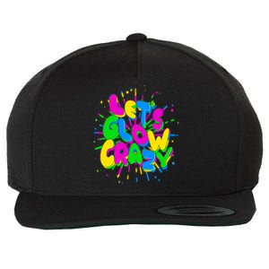 Lets Glow Crazy Wool Snapback Cap