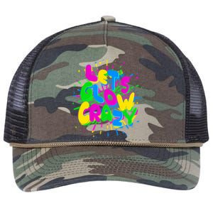 Lets Glow Crazy Retro Rope Trucker Hat Cap