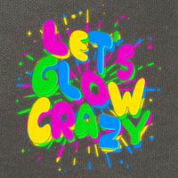 Lets Glow Crazy Cotton Canvas Backpack