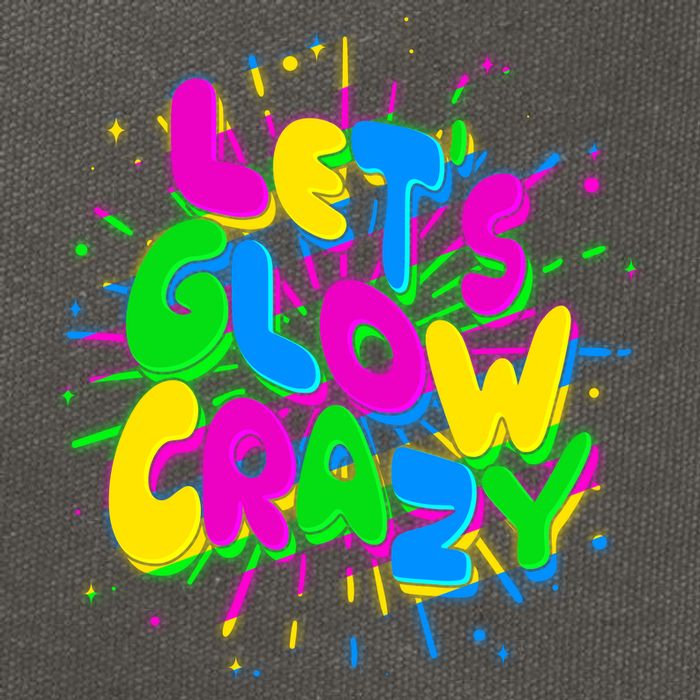 Lets Glow Crazy Cotton Canvas Backpack