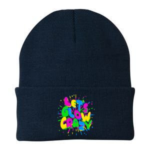 Lets Glow Crazy Knit Cap Winter Beanie