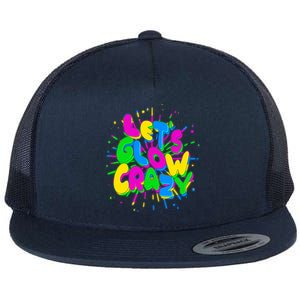 Lets Glow Crazy Flat Bill Trucker Hat