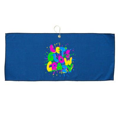 Lets Glow Crazy Large Microfiber Waffle Golf Towel