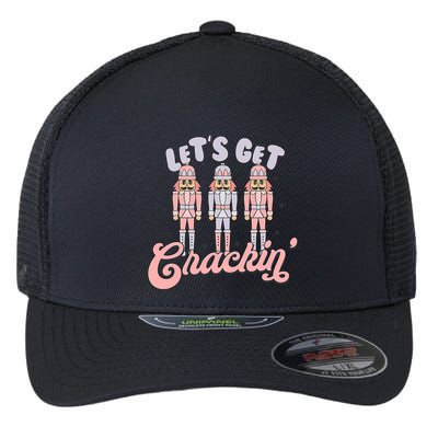 Let's Get Crackin Ballet Christmas Nutcracker Funny Xmas Flexfit Unipanel Trucker Cap