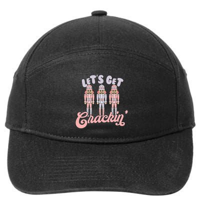 Let's Get Crackin Ballet Christmas Nutcracker Funny Xmas 7-Panel Snapback Hat