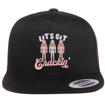 Let's Get Crackin Ballet Christmas Nutcracker Funny Xmas Flatbill Hat