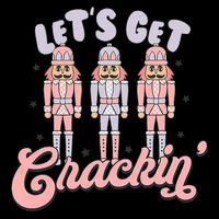 Let's Get Crackin Ballet Christmas Nutcracker Funny Xmas 16 in Basic Backpack