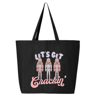 Let's Get Crackin Ballet Christmas Nutcracker Funny Xmas 25L Jumbo Tote