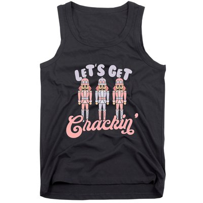 Let's Get Crackin Ballet Christmas Nutcracker Funny Xmas Tank Top