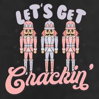 Let's Get Crackin Ballet Christmas Nutcracker Funny Xmas Microfiber Hand Towel