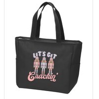 Let's Get Crackin Ballet Christmas Nutcracker Funny Xmas Zip Tote Bag