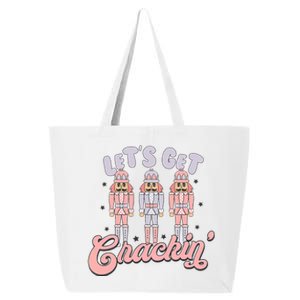 Let's Get Crackin Ballet Christmas Nutcracker Funny Xmas 25L Jumbo Tote