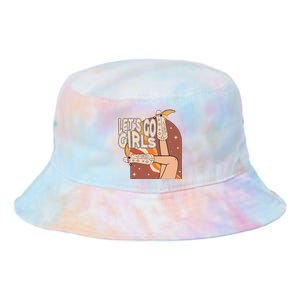 Lets Go Cow Boots Country Bachelorette Party Tie Dye Newport Bucket Hat