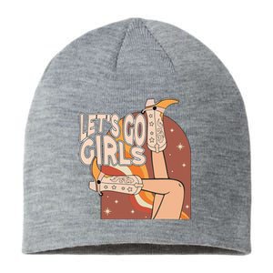 Lets Go Cow Boots Country Bachelorette Party Sustainable Beanie