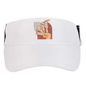 Lets Go Cow Boots Country Bachelorette Party Adult Drive Performance Visor