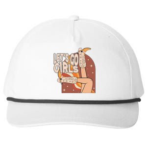 Lets Go Cow Boots Country Bachelorette Party Snapback Five-Panel Rope Hat