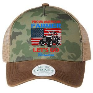 Let's Go Conservative US Flag Proud American Farmer Brandon Legacy Tie Dye Trucker Hat