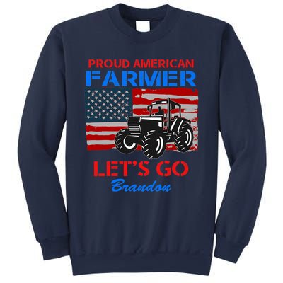 Let's Go Conservative US Flag Proud American Farmer Brandon Sweatshirt