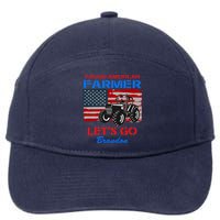 Let's Go Conservative US Flag Proud American Farmer Brandon 7-Panel Snapback Hat