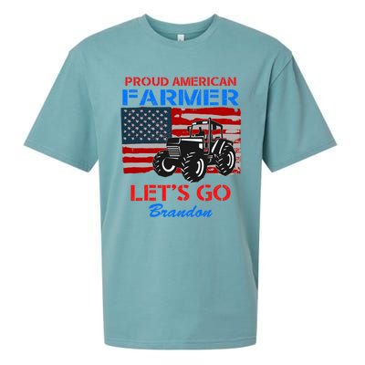 Let's Go Conservative US Flag Proud American Farmer Brandon Sueded Cloud Jersey T-Shirt