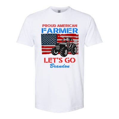 Let's Go Conservative US Flag Proud American Farmer Brandon Softstyle® CVC T-Shirt