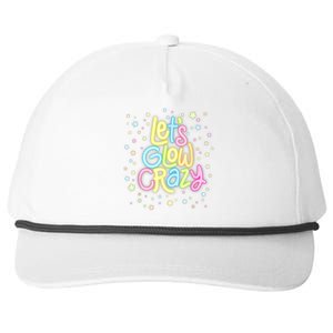 Lets Glow Crazy In Bright Colors Dance Wear 80s And 90s Snapback Five-Panel Rope Hat