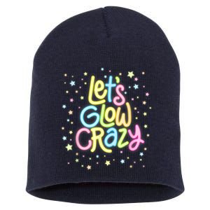 Lets Glow Crazy In Bright Colors Dance Wear 80s And 90s Short Acrylic Beanie