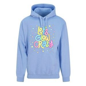 Lets Glow Crazy In Bright Colors Dance Wear 80s And 90s Unisex Surf Hoodie