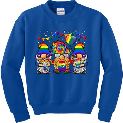 Lgbtq Gnomes Colorful Gnomes Pride Love Rainbow Pride Funny Gift Kids Sweatshirt