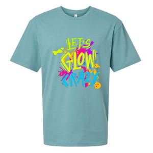 Let's Glow Crazy Glow Party Retro 80s Colors Party Lover Sueded Cloud Jersey T-Shirt