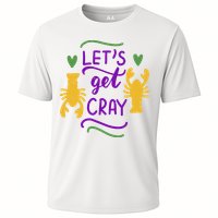 Let's Get Cray Mardi Gras Lobster Cooling Performance Crew T-Shirt