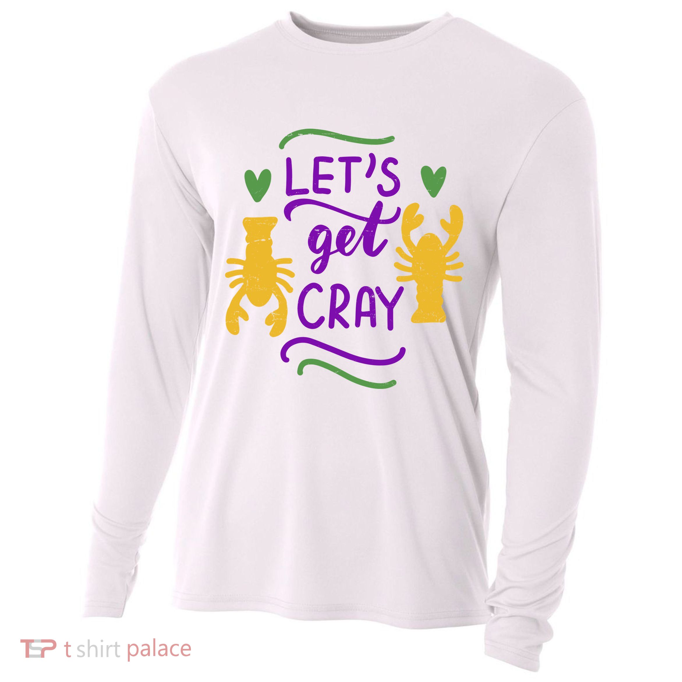 Let's Get Cray Mardi Gras Lobster Cooling Performance Long Sleeve Crew
