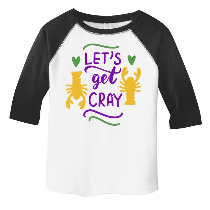 Let's Get Cray Mardi Gras Lobster Toddler Fine Jersey T-Shirt