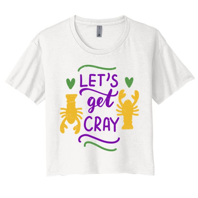 Let's Get Cray Mardi Gras Lobster Crop Top