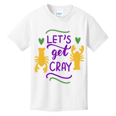 Let's Get Cray Mardi Gras Lobster Kids T-Shirt