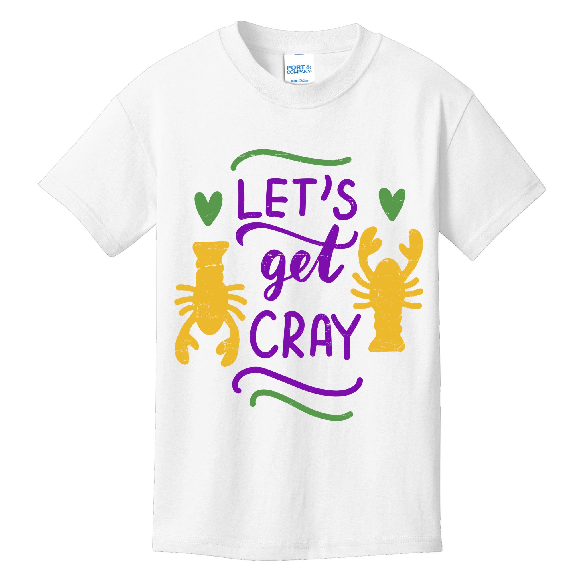 Let's Get Cray Mardi Gras Lobster Kids T-Shirt
