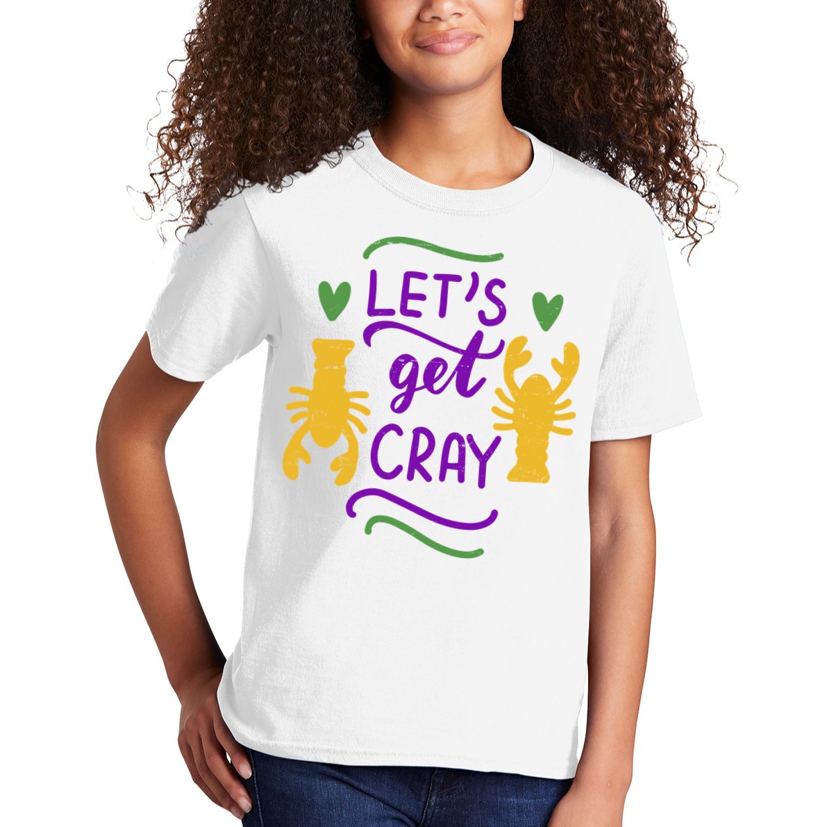 Let's Get Cray Mardi Gras Lobster Kids T-Shirt
