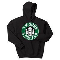 Love Guns Coffee Kids Hoodie