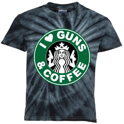 Love Guns Coffee Kids Tie-Dye T-Shirt