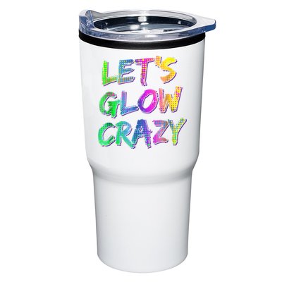Let's Glow Crazy Shirt Neon Glow Dance Party Tumbler
