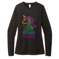 Lets Glow Crazy Glow Party Unicorn Lover Birthday Womens CVC Long Sleeve Shirt