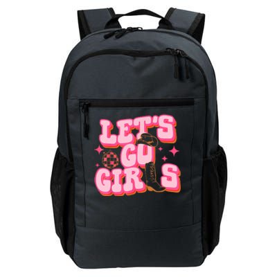 Lets Go Cowgirl Hat Cowboy Boots Bachelorette Party Daily Commute Backpack