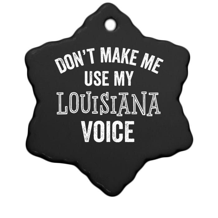 Louisiana Gift Cajun Southern Accent Ceramic Star Ornament