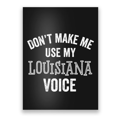 Louisiana Gift Cajun Southern Accent Poster