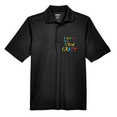 Lets Glow Crazy Glow Party 80s Retro Costume Party Lover Men's Origin Performance Pique Polo