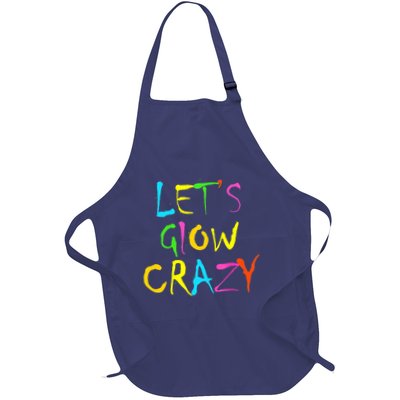 Lets Glow Crazy Glow Party 80s Retro Costume Party Lover Apron