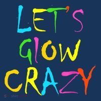 Lets Glow Crazy Glow Party 80s Retro Costume Party Lover Tall T-Shirt