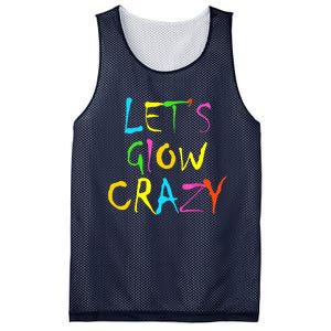 Lets Glow Crazy Glow Party 80s Retro Costume Party Lover Mesh Reversible Basketball Jersey Tank