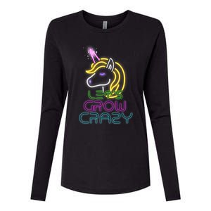 Lets Glow Crazy Glow Party Unicorn Lover Birthday Womens Cotton Relaxed Long Sleeve T-Shirt